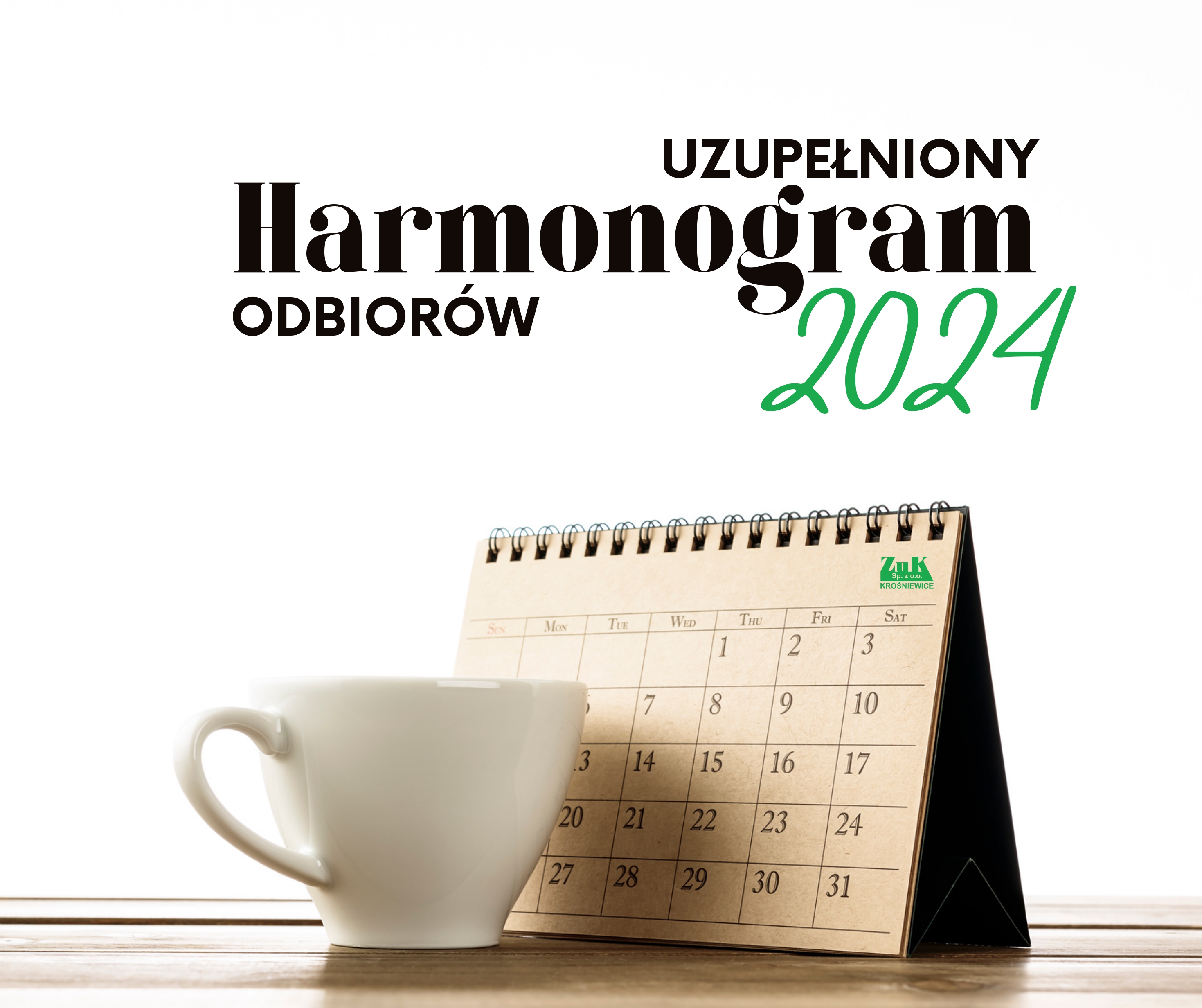 HARMONOGRAM ODBIORÓW 2024